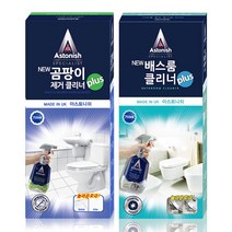 아스토니쉬 NEW 곰팡이 제거 클리너 plus 750ml + NEW 배스룸 버블 클리너 plus 750ml 세트, 1세트