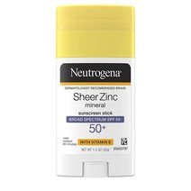 Neutrogena 쉬어 징크 옥시드 드라이 터치 페이스 미네랄 선크림 SPF50 논코메도제닉 논그리시 60ml, 1.50 Ounce (Pack of 1)