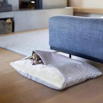 강아지 캣 다둥이 빅사이즈견 컴피베드 침낭 하우스 숨숨집 아이쥐 방석 쿠션, S:블루