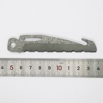 수제 VG10 코어 다마스커스 강철 톱니 모양 블레이드 1 개 레더맨 서지용 커팅 후크 포함