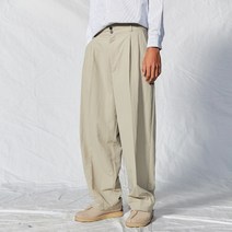코프위 와이드 투턱 팬츠 더스트 베이지