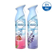 페브리즈 에어 실내탈취제 비내린초원 실내 탈취제 본품, 275g, 2개
