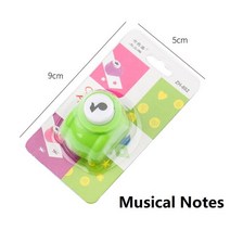미니 귀여운 스크랩북 펀치 수제 커터 카드 공예 인쇄 DIY 꽃 구멍 펀처 모양 1-8 종이, 06 Musical Notes