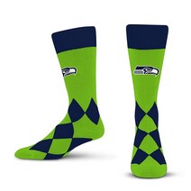 FBF NFL 유니 성인용 빅 다이아몬드 양말 245904, Seattle Seahawks