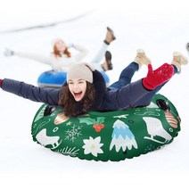 눈 썰매 튜브 ski ring inflatable winter ski circle 야외, 없음