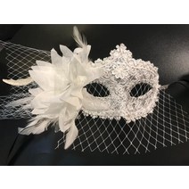 가장 무도회 깃털 레이스 마스크 공주 가면 여성 파티 패션 할로윈 크리스마스, 블랙로즈