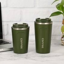 CEBELK 냉온 텀블러 카페 머그컵, 510ml, 그린