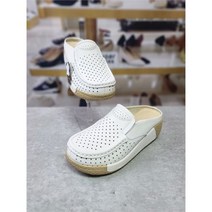 앙세르 앙세르 GD01 가죽 펀칭 뮬 슬리퍼 6cm 20530ML2831 (8590317)