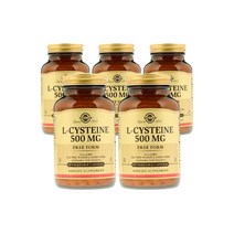 솔가 [5개 SET] 엘 시스테인 500mg 90정 (베지캡슐) Solgar L-Cysteine 500 mg 90 vcap, 1개