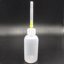 50ml 투명 플라스틱 바늘 병 접착제 디스펜서 로진 솔더 플럭스 페이스트 용 액체 스포이드, 한개옵션0