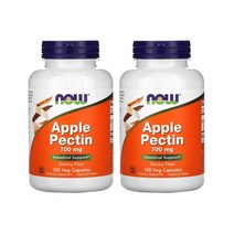 [ 2통 기획] 나우 푸드 애플 펙틴 700mg 캡슐 120개입 Apple Pectin