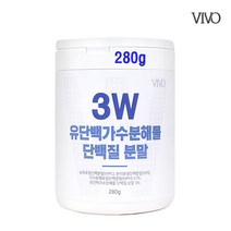 경성건강원 3W 저분자가수분해단백질 유단백가수분해물 MBP단백질 류신 BCAA 필수아미노산 방탄근육 완전단백질 치커리식이섬유 벌꿀분말 농축유청 분리유청 가수분해유청단백질 280g, 2통