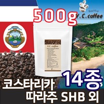YC커피 원두커피 500g 코스타리카 따라주/따라쥬 등 14종, 01)코스타리카 따라쥬 SHB//분쇄안함(홀빈)