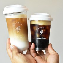 [미플래닛] 1+1 리프 리유저블컵 텀블러 [2size], 355ml(2P)