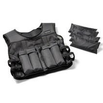 Tunturi 조정 가능한 무게 조끼 15kg, 15kg Black