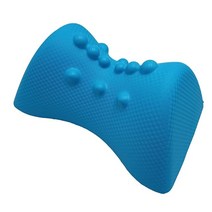 목침베개 Neck Massage Pillow Shoulder Cervical Chiropractic Traction Device For Pain Relief, 01 Blue
