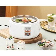 1.5L 가정용 자동 발효기계 요구르트 청국장 낫토, 흰색(발효균분말 40포) 1.5L