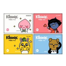 카카오프렌즈 휴대용 50매 여행용 티슈 압축 비염 미니 포켓 촉촉한 먼지없는 코안아픈