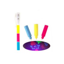 시크릿 펜 야광 볼펜 UV 비밀 라이트 매직 신기한 3색, 3색펜SH003230