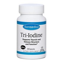 euromedica tri-iodine 6.25mg 90 캡슐 - 요오드화 칼륨 요오드화 나트륨 amp 분자 요오드 - 세 가지 유익한 형태의 요오드 - 건강한 갑상선 멀티비타민, 단일수량, 단일개당 용량/중량/정
