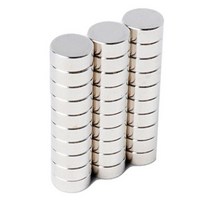 페인트인포 초강력 네오디움 원형자석 지름 10mm x 두께 4mm, 실버, 60개