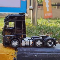다이캐스트 트레일러 오리지널 1/32 Actros 트랙터 트레일러 합금 자동차 모델 컬렉션, 03 black