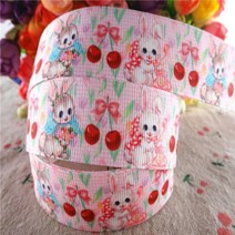 18102507 귀여운 동물 프린트 그로그레인 리본 DIY 헤어 활 수제 재료 1 인치 25mm 10 야드, [09] 9