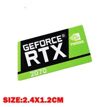 1660TI 베스트 셀러 그래픽 카드 스티커 RTX 2080Ti 2070 2060 TITAN VR GTX 1650 1660Ti 라벨, [19] 19