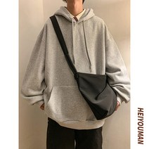 패션 남성 후드티 자수 포켓 투피스 오버핏 라운드넥 나들이복장 스트링 간절기 집업