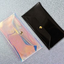 샤인 에브리포켓 홀로그램 글리터 납작 파우치 샤인에브리포켓_블랙, 색상