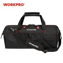 WORKPRO 공구 가방 휴대용 방수 전기 기사 수리 설치용 다기능 캔버스 정리함 HVAC, CHINA, 14 inches