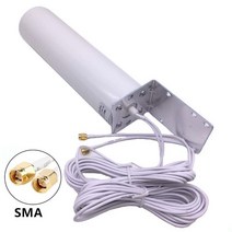 jx sma 안테나 3g 4g lte 698-9601710-2700mhz 12dbi 더블 5m 케이블 안테나 for huawei b593 e5186 for huawei b31559