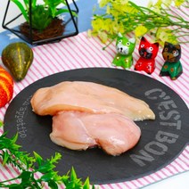 닭가슴살 강아지 간식 재료 1kg 국내산 냉동, 단품