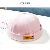 남성용 선원 모자 비니 코튼 브림리스 스컬리 캡 솔리드 멜론 랩 헤드 모자 유니섹스 조절 가능한 스트리트 힙합 모자 여성용