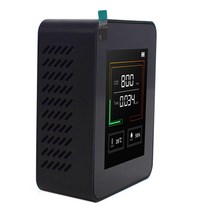 공기 품질 테스터 CO2 TVOC 미터 온도 습도 측정 장치 이산화탄소 모니터 가스 감지기 센서, 하나, 검은 색