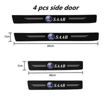 수전사필름 탄소 섬유 자동차 스티커 보호 스트립 도어 씰 방수 필름 SAAB SCANIA 9000 428 03-10 9-3 9-5, 01 4pcs Side Door