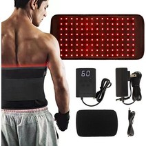 Meiho Lives 레드 라이트 테라피 벨트 - 조직 회복을 위한 근적외선 라이트 테라피 및 적색광 테라피 및 허리 통증 완화 660nm 및 850nm 3-in-1 LED 라