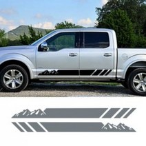 ArtX 포드 레인저 랩터 와일드트랙 바디 사이드 마운틴 데칼스티커 NO.406, 카본레드