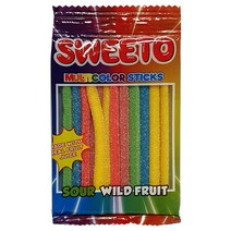 SWEETO 멀티 칼라 스틱 80g 무지개 수입 젤리, 12개