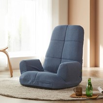 블루밍홈 퍼펙트 등받이 각도조절 팔걸이 좌식의자, F블루