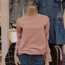 뱅뱅 [동아수성] 가을신상 여성 레터링 프린트 긴팔 티셔츠(NTI701F)