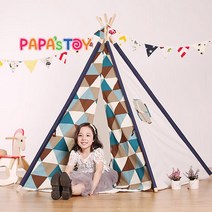 파파스토이 5각 인디언텐트, 10_스마일LED렌턴등(색상랜덤)