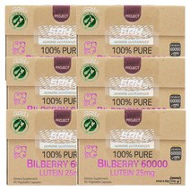 SPH 뉴질랜드 빌베리 60000mg+루테인 25mg 60캡슐 2개+사은품, 빌베리 루테인 60캡슐 6개