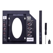 CHIPAL 두 번째 HDD 캐디 9MM 12.7MM SATA 3.0 2.5 SSD 케이스 하드 디스크 드라이브 어댑터 노트북 CD DVD, 한개옵션1, 01 9.5MM Driver Panel