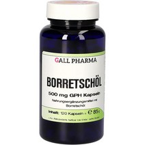 독일직구 Gall Pharma Borretshol 500mg GPH 캡슐 팩 120개, 수량, 상세참조