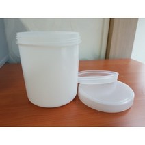 창조물산 700cc용기(재질: HDPE)원형용기, 블랙