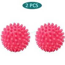 미니건조기 세탁 건조기 공 재사용 가능한 PVC 건조 섬유 유연제 청소 도구 액세서리, [11] Rose Red 2pcs, [11] Rose Red 2pcs