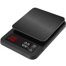 커피저울 타임모어저울 카스저울 바리스타저울 타임모어나노 정밀 전자 주방 5kg0.1g 10kg1g lcd 디지털 드립 타이머 무게 균형 가정용, 5000g x 0.1g