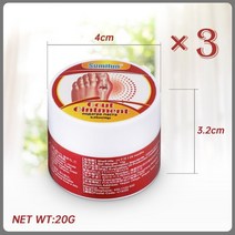 엄지발가락 교정기 무지외반증 10g Bunion Gout 치료 연고 발가락 관절 Valgus 교정기 크림 Thumb Hallux, 3개