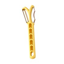 GHSHOP 오이 생강 마늘을 위한 옥수수 대패 야채 절단기 슬라이서 감자 강판, 17cmx4.3cm, 스테인레스 스틸, 노란색